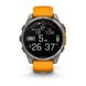 Смарт-годинник Garmin Fenix 8 – 47 мм, AMOLED Sapphire, титан із силіконовим ремінцем кольору Spark Orange/Graphite 010-02904-11 фото 8