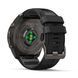 Смарт-годинник Garmin Fenix 9 Pro (51 мм) inReach з титановим корпусом Carbon Gray DLC і чорно-сірим силіконовим ремінцем