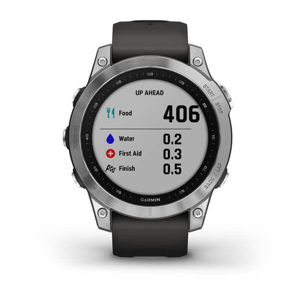 Смарт-годинник Garmin Fenix 7 сріблястий з ремінцем сірий графіт 010-02540-01 фото