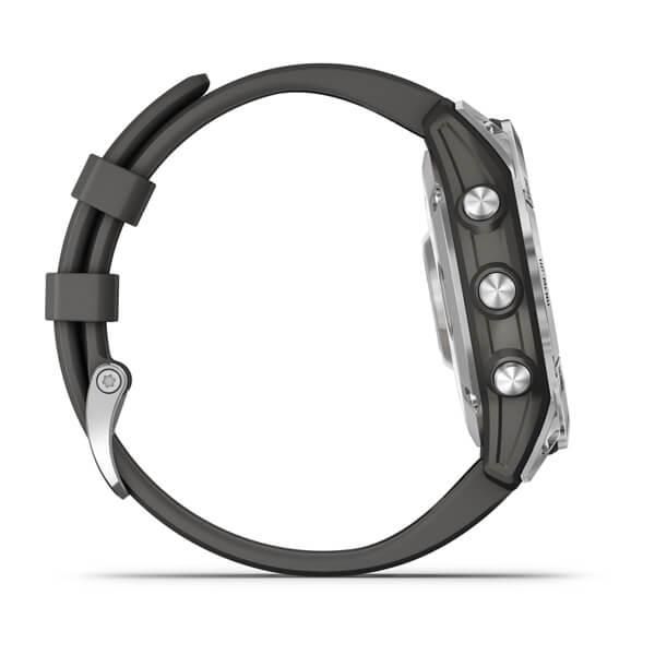 Смарт-часы Garmin Fenix 7 серебристые с ремешком серый графит 010-02540-01 фото