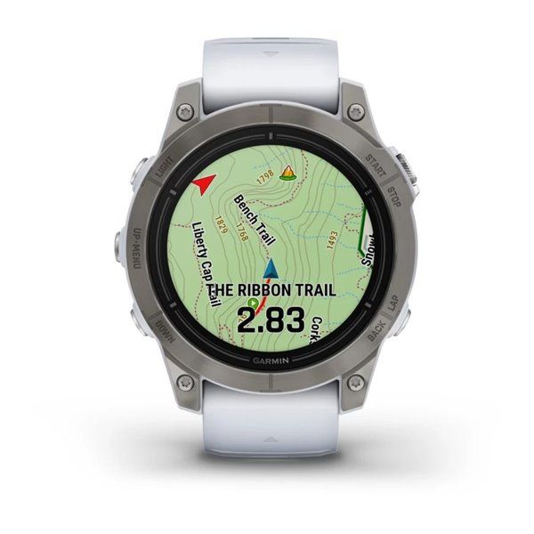 Смарт-часы Garmin Epix Pro (Gen 2) - Sapphire Edition 47 mm - титан с ремешком цвета молочного кварца 010-02803-21 фото