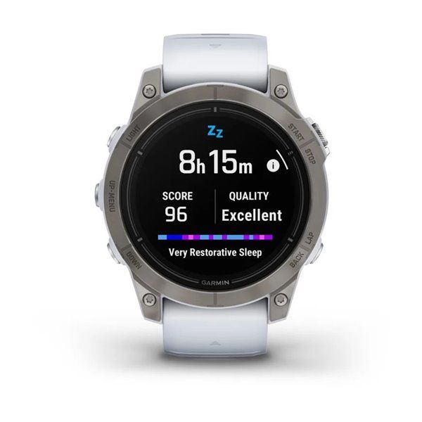 Смарт-часы Garmin Epix Pro (Gen 2) - Sapphire Edition 47 mm - титан с ремешком цвета молочного кварца 010-02803-21 фото