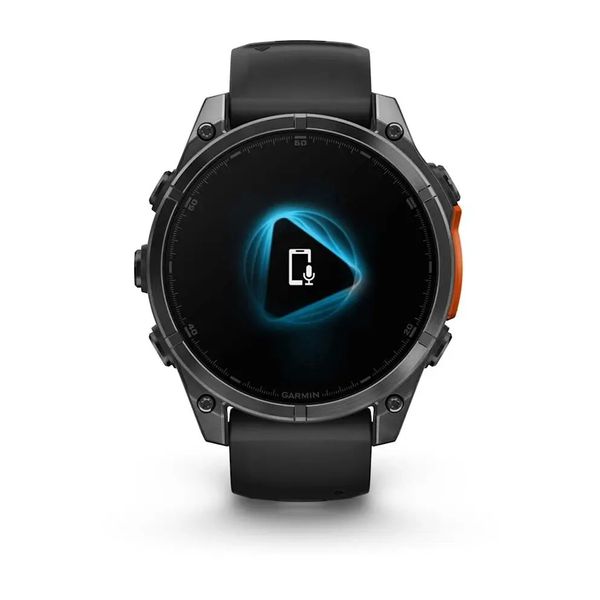 Смарт-часы Garmin Fenix 8 – 47 мм, AMOLED, сланцево-серые с черным силиконовым ремешком 010-02904-00 фото