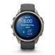 Смарт-годинник Garmin Fenix 9 Pro (47 мм) з титановим корпусом і графітово-чорним силіконовим ремінцем