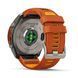 Смарт-годинник Garmin Fenix 9 Pro (51 мм) inReach з титановим корпусом і яскраво-помаранчевим силіконовим ремінцем