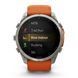 Смарт-годинник Garmin Fenix 9 Pro (51 мм) inReach з титановим корпусом і яскраво-помаранчевим силіконовим ремінцем