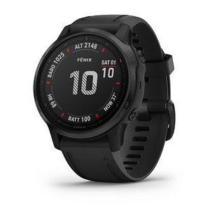 Смарт-часы Garmin Fenix 6S Pro черные с черным ремешком 010-02159-14 фото