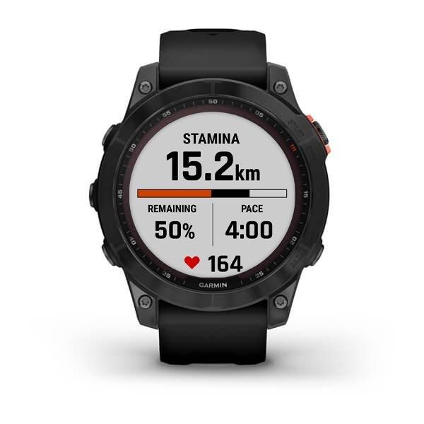 Смарт-часы Garmin Fеnix 7 Solar серые с черным ремешком 010-02540-11 фото