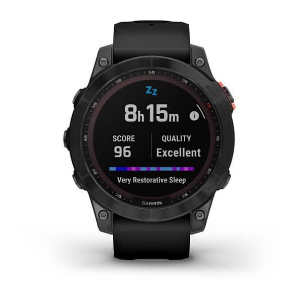 Смарт-часы Garmin Fеnix 7 Solar серые с черным ремешком 010-02540-11 фото