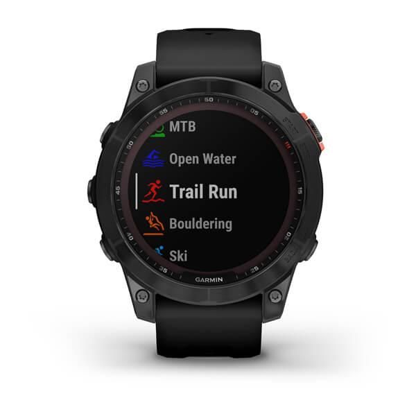 Смарт-часы Garmin Fеnix 7 Solar серые с черным ремешком 010-02540-11 фото