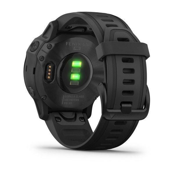 Смарт-годинник Garmin Fenix 6S Pro чорний з чорним ремінцем 010-02159-14 фото