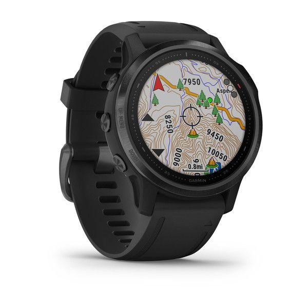 Смарт-годинник Garmin Fenix 6S Pro чорний з чорним ремінцем 010-02159-14 фото