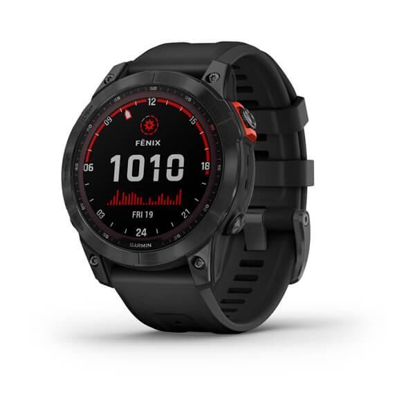 Смарт-часы Garmin Fеnix 7 Solar серые с черным ремешком 010-02540-11 фото