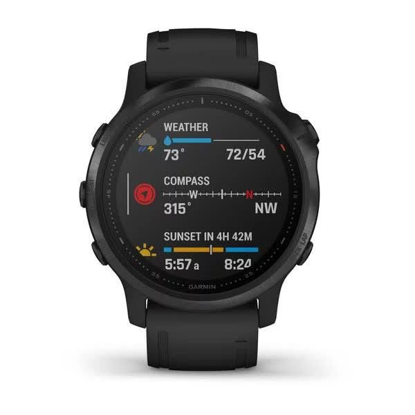 Смарт-годинник Garmin Fenix 6S Pro чорний з чорним ремінцем 010-02159-14 фото