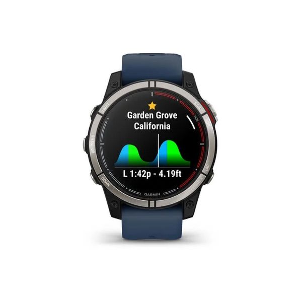 Смарт-годинник Garmin Quatix 7 Sapphire AMOLED з синім силіконовим ремінцем 010-02582-61 фото