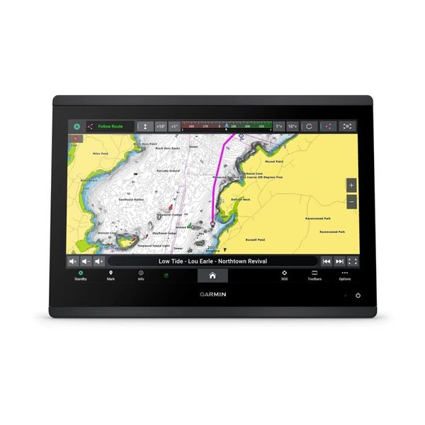 Ехолот-картплотер Garmin GPSMAP 1643xsv з датчиками SideVü, ClearVü, CHIRP і базовою картою світу 010-02919-02 фото