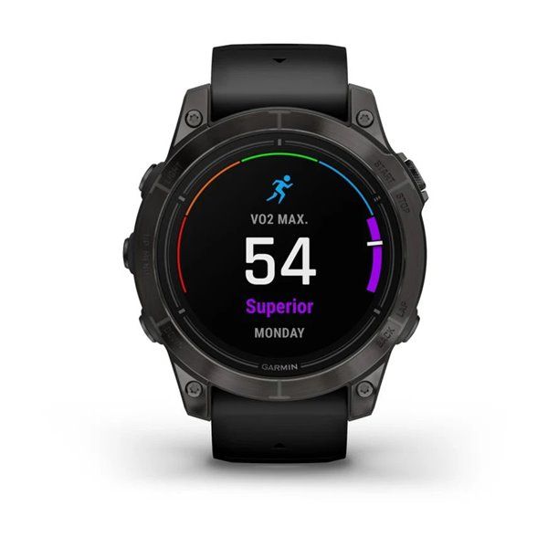 Смарт-часы Garmin Epix Pro (Gen 2) - Sapphire Edition 47 mm - темно-серый титан DLC Carbon с черным ремешком 010-02803-11 фото