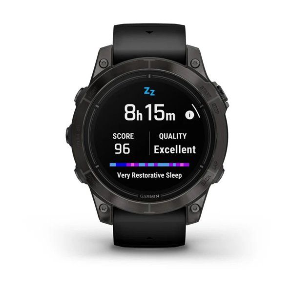 Смарт-часы Garmin Epix Pro (Gen 2) - Sapphire Edition 47 mm - темно-серый титан DLC Carbon с черным ремешком 010-02803-11 фото