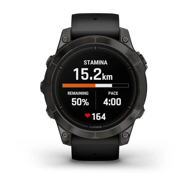 Смарт-часы Garmin Epix Pro (Gen 2) - Sapphire Edition 47 mm - темно-серый титан DLC Carbon с черным ремешком 010-02803-11 фото