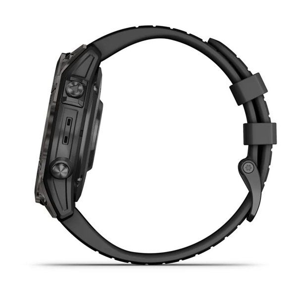 Смарт-часы Garmin Epix Pro (Gen 2) - Sapphire Edition 47 mm - темно-серый титан DLC Carbon с черным ремешком 010-02803-11 фото