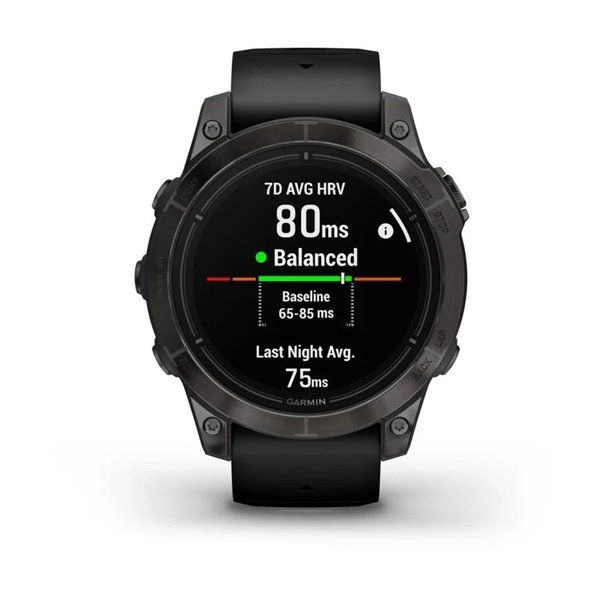 Смарт-часы Garmin Epix Pro (Gen 2) - Sapphire Edition 47 mm - темно-серый титан DLC Carbon с черным ремешком 010-02803-11 фото