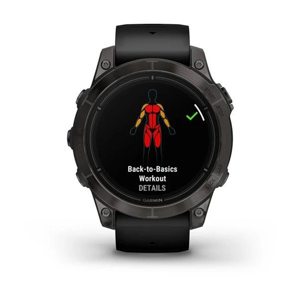 Смарт-часы Garmin Epix Pro (Gen 2) - Sapphire Edition 47 mm - темно-серый титан DLC Carbon с черным ремешком 010-02803-11 фото