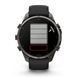 Смарт-годинник Garmin Fenix 9 Pro (47 мм) з титановим корпусом Carbon Gray DLC і чорно-сірим силіконовим ремінцем