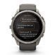 Смарт-годинник Garmin Fenix 9 Pro Solar (51 мм) inReach з титановим корпусом і силіконовим ремінцем кольору галька / сріблясто-сірий