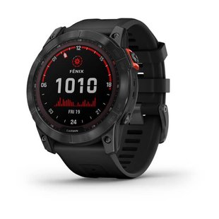 Смарт-годинник Garmin Fenix 7X Solar сірий з чорним ремінцем 010-02541-01 фото