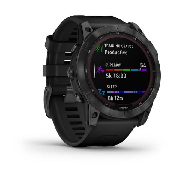 Смарт-годинник Garmin Fenix 7X Solar сірий з чорним ремінцем 010-02541-01 фото