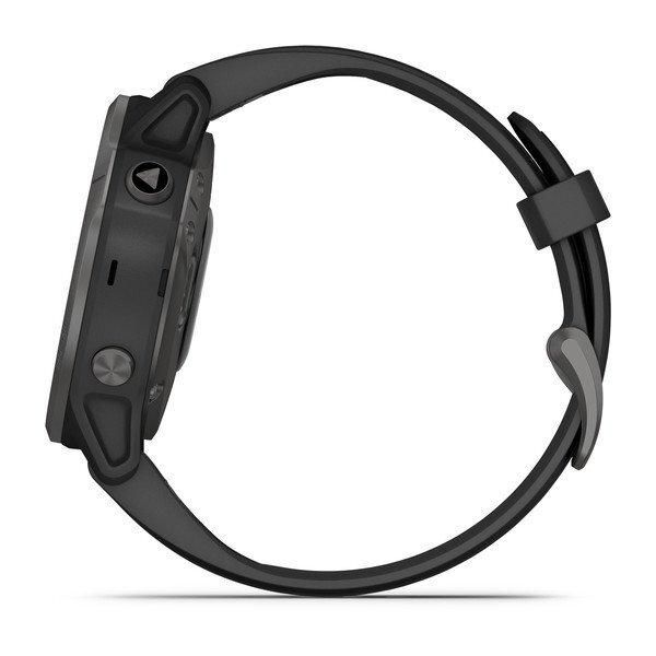 Смарт-часы Garmin Fenix 6S Sapphire серые с DLC-покрытием и с черным ремешком 010-02159-25 фото