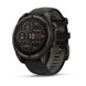 Смарт-часы Garmin Fenix 8 – 47 мм, Solar Sapphire, титан с DLC-покрытием Carbon Gray и силиконовым ремешком черного/серого цвета 010-02906-11 фото 1