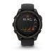 Смарт-часы Garmin Fenix 8 – 47 мм, Solar Sapphire, титан с DLC-покрытием Carbon Gray и силиконовым ремешком черного/серого цвета 010-02906-11 фото 2