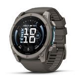 Смарт-часы Garmin Fenix 9 (51 мм) с титановым корпусом и силиконовым ремешком цвета гальки