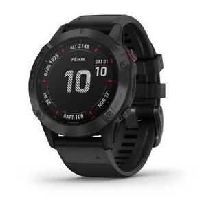 Смарт-часы Garmin Fenix 6 Pro черные с черным ремешком 010-02158-02 фото