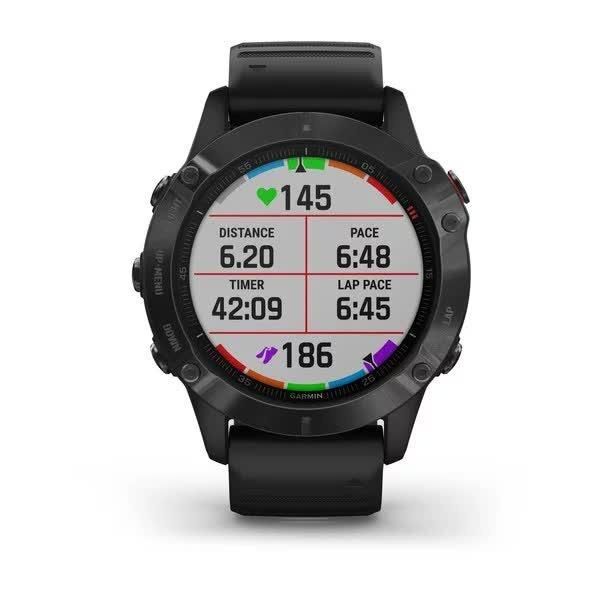 Смарт-годинник Garmin Fenix 6 Pro чорний з чорним ремінцем 010-02158-02 фото