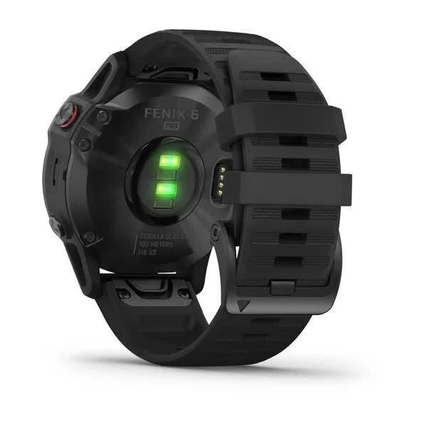 Смарт-годинник Garmin Fenix 6 Pro чорний з чорним ремінцем 010-02158-02 фото