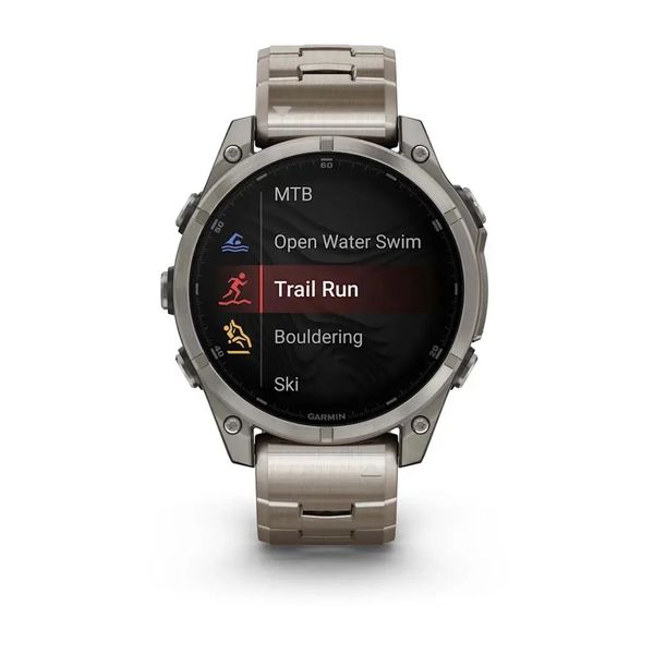 Смарт-часы Garmin Fenix 8 – 47 мм, AMOLED Sapphire, титановые с титановым браслетом 010-02904-40 фото