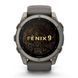 Смарт-годинник Garmin Fenix 9 (51 мм) з титановим корпусом і силіконовим ремінцем кольору гальки