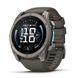 Смарт-годинник Garmin Fenix 9 (51 мм) з титановим корпусом і силіконовим ремінцем кольору гальки