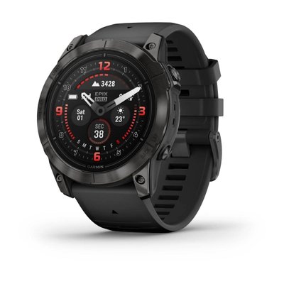 Смарт-часы Garmin Epix Pro (Gen 2) - Sapphire Edition 51 mm - серый титан DLC Carbon с черным ремешком 010-02804-01 фото