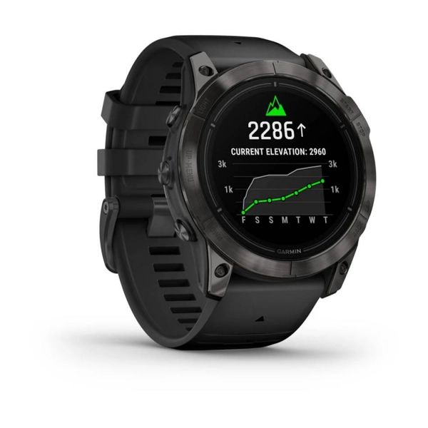 Смарт-часы Garmin Epix Pro (Gen 2) - Sapphire Edition 51 mm - серый титан DLC Carbon с черным ремешком 010-02804-01 фото