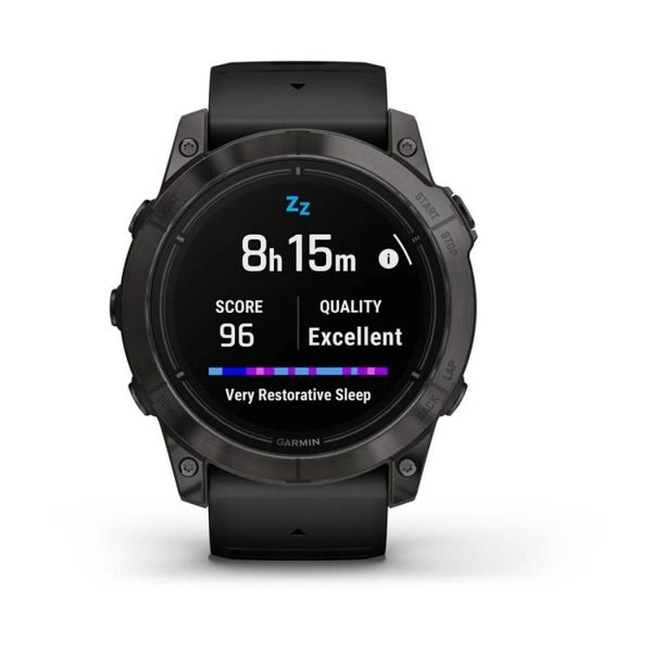 Смарт-годинник Garmin Epix Pro (Gen 2) - Sapphire Edition 51 mm - сірий титан DLC Carbon з чорним ремінцем 010-02804-01 фото