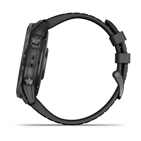 Смарт-часы Garmin Epix Pro (Gen 2) - Sapphire Edition 51 mm - серый титан DLC Carbon с черным ремешком 010-02804-01 фото