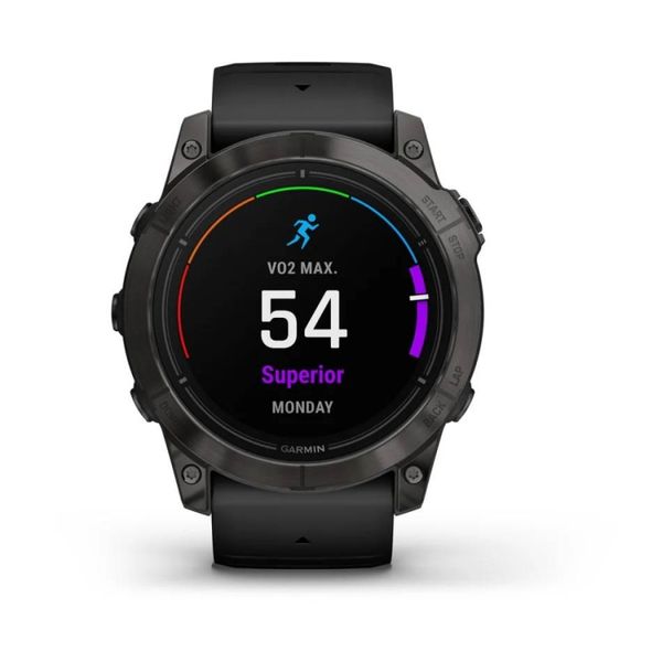 Смарт-часы Garmin Epix Pro (Gen 2) - Sapphire Edition 51 mm - серый титан DLC Carbon с черным ремешком 010-02804-01 фото