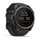 Смарт-годинник Garmin Fenix 9 (51 мм) з титановим корпусом Carbon Gray DLC і чорним силіконовим ремінцем