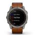 Смарт-годинник Garmin Fenix 7X Sapphire Solar титановий з каштановим шкіряним ремінцем 010-02541-19 фото 7