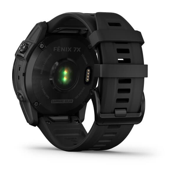 Смарт-часы Garmin Fenix 7X Sapphire Solar черные титановые DLC с черным ремешком 010-02541-23 фото