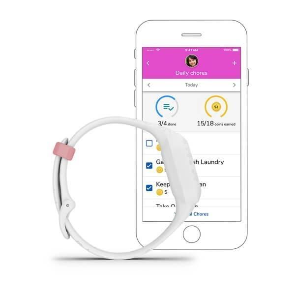 Дитячий фітнес-годинник Garmin Vivofit jr.3 Disney Princess на білому ремінці