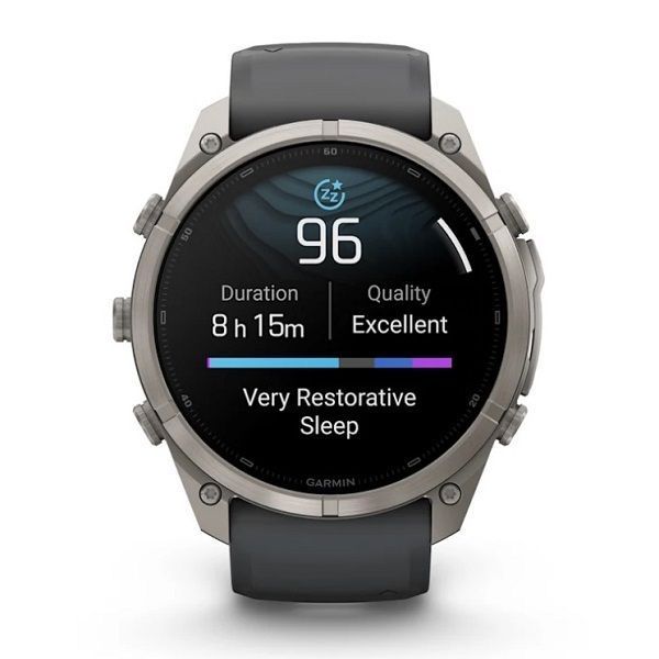 Смарт-часы Garmin Fenix 9 Pro (51 мм) с титановым корпусом и графитово-черным силиконовым ремешком